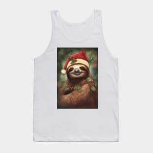 Christmas Sloth Tank Top